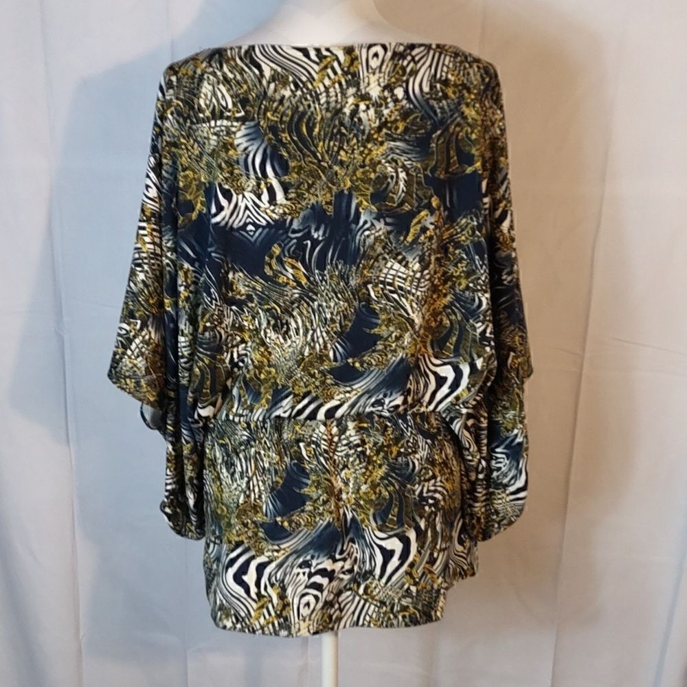 Abstract Animal Print Mini Dress/Cover-up - Picture 4 of 5